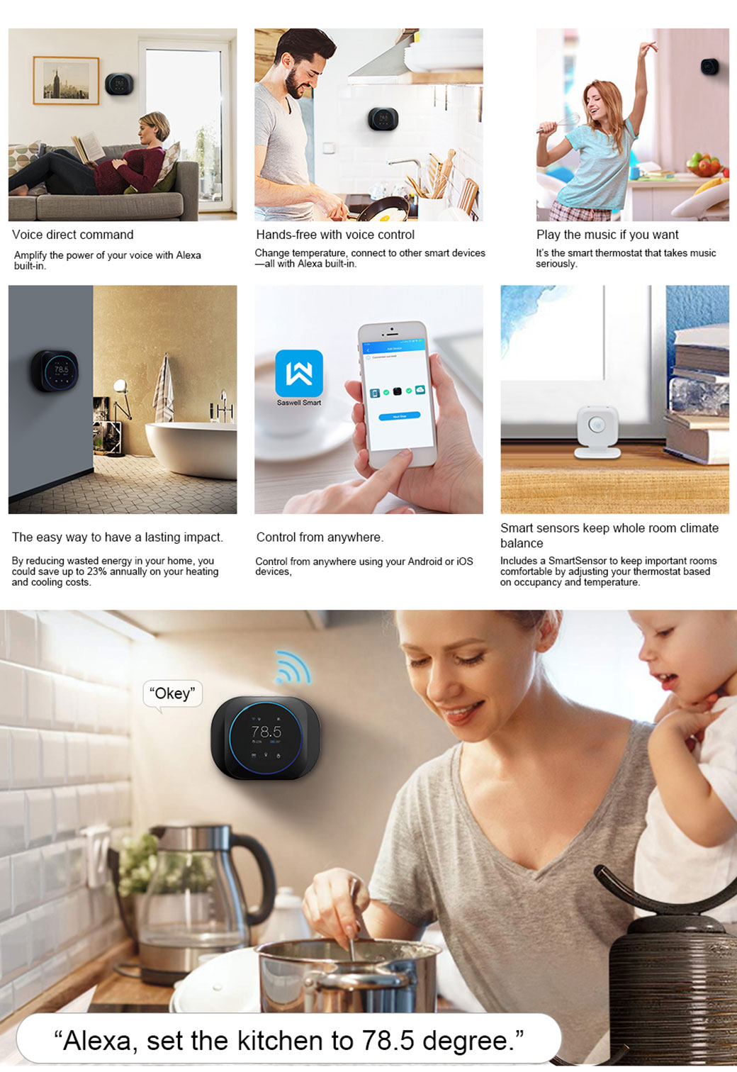 WIFI home thermostats