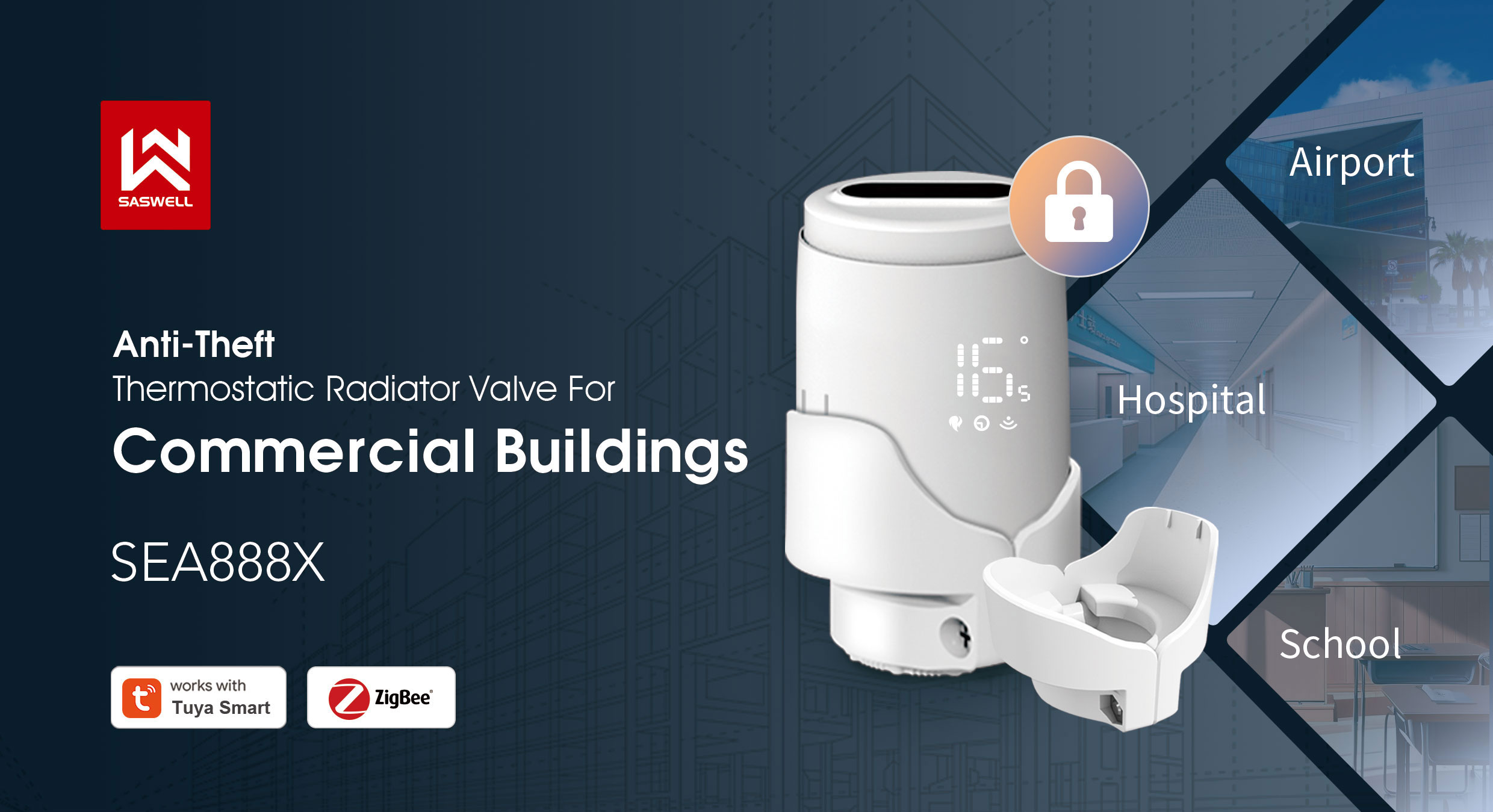 Anti-theft Thermostatic Radiator Valve