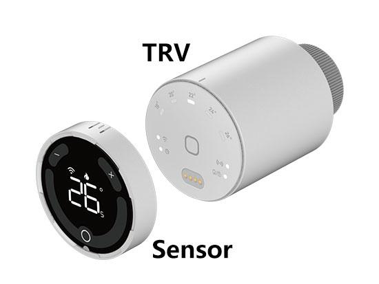 Thermostat intelligent Zigbee 3.0 pour TRV avec compatibilité avec les capteurs de température