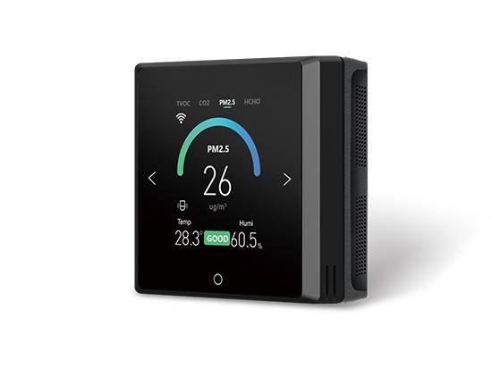 Moniteur intelligent de qualité de l'air intérieur 6 en 1