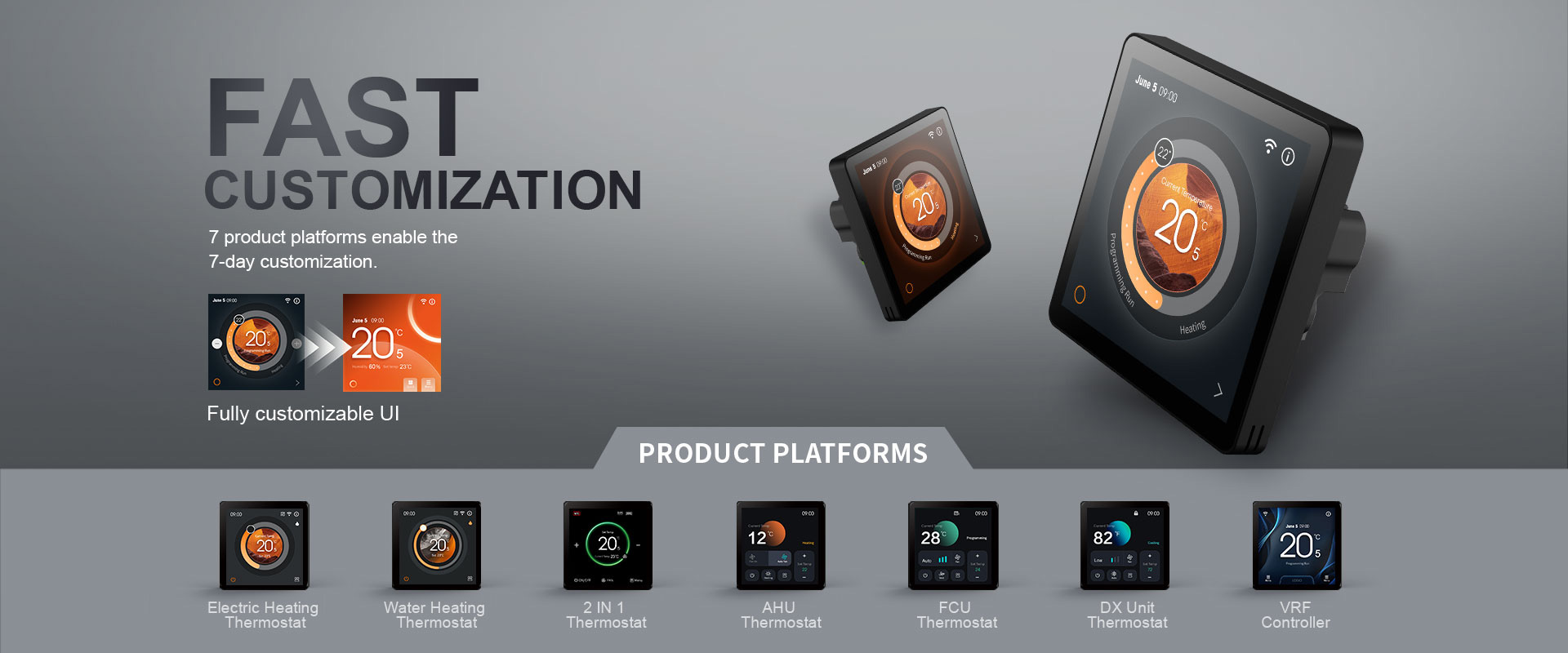 Smart Color Screen Thermostat (OEM) | 7-Day Customization Service | Professional HVAC Manufacturer in China